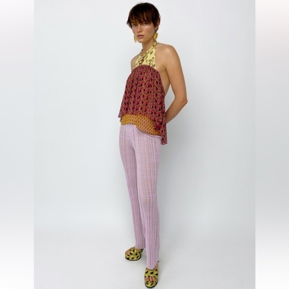 Zara Printed Halter Top